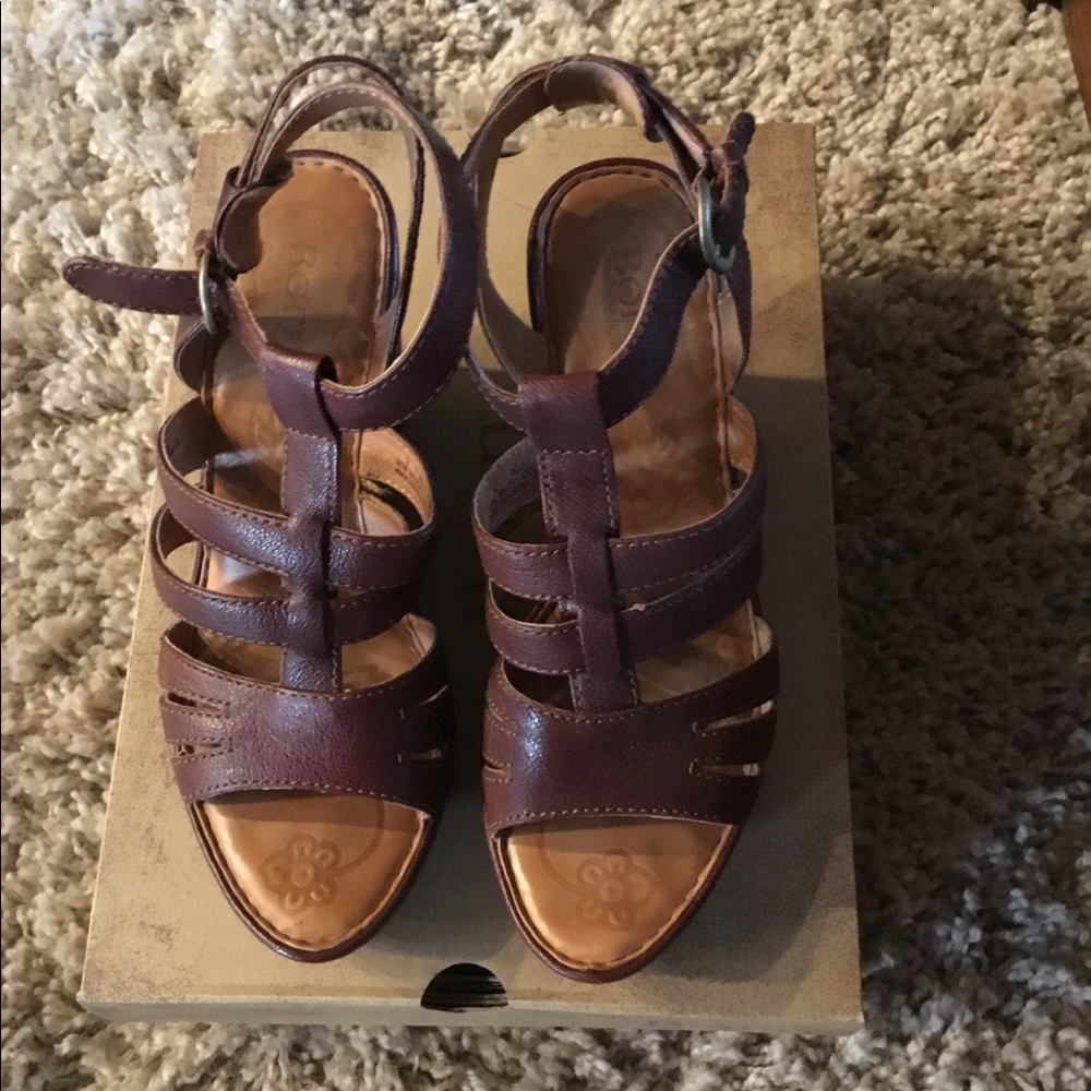 Born platform wedges size 9
